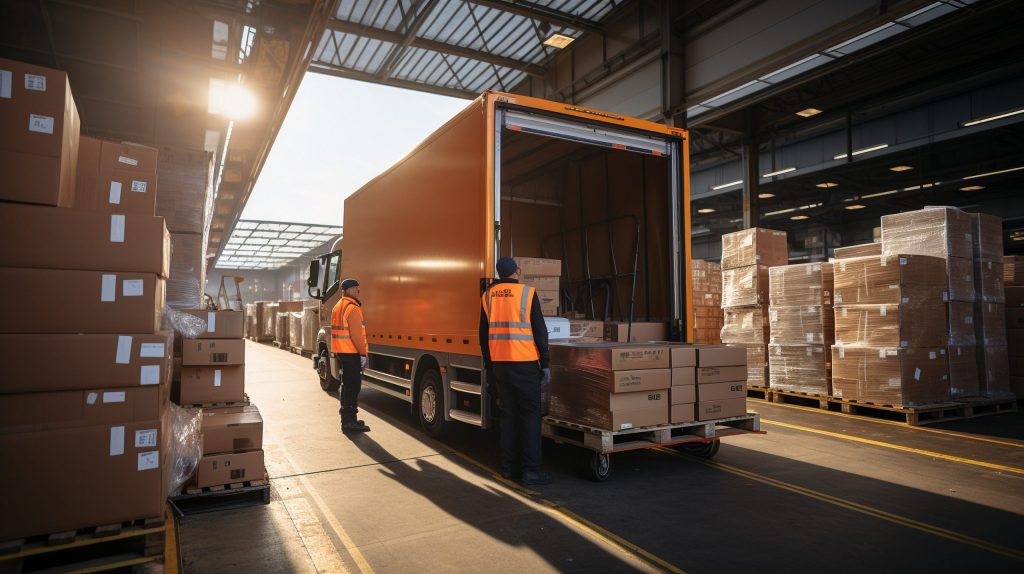 Why Goods In Transit Insurance is Crucial for Safe and Secure Deliveries in South Africa Warehouse workers loading cargo onto truck, highlighting need for transit insurance